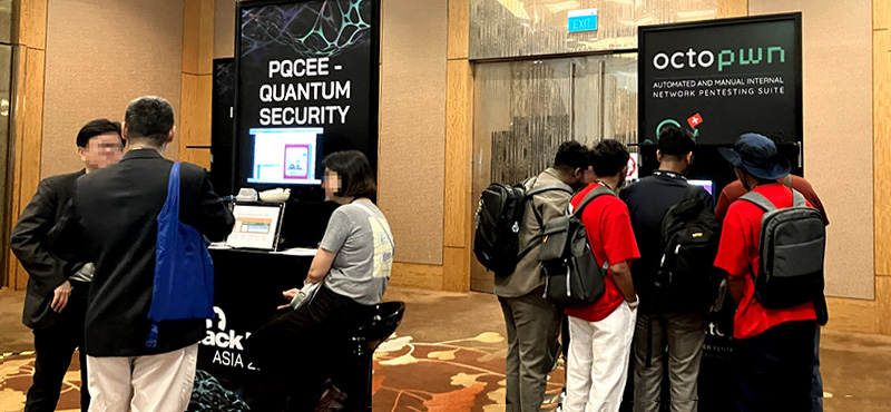 スタートアップ企業が集まったブースの様子